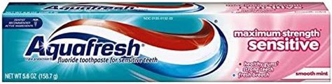 Amazon.com: Aquafresh Sensitive Maximum Strength Fluoride Toothpaste-5. ...