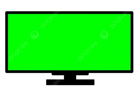 Green Screen Isolated Background On Tv Monitor, Green Screen, Tv Monitor, Isolated PNG ...