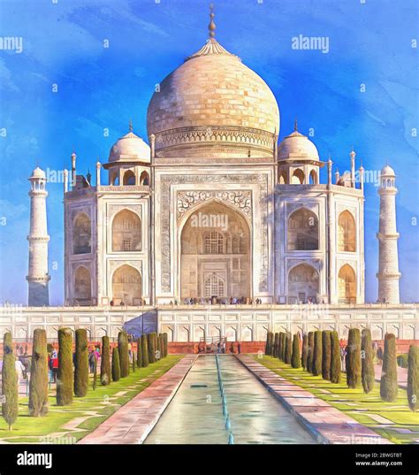 Taj mahal drawing hi-res stock photography and images - Alamy