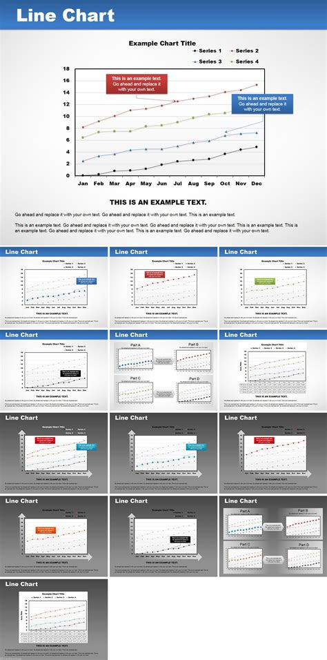 Line Graph PowerPoint chart template | Powerpoint chart templates ...