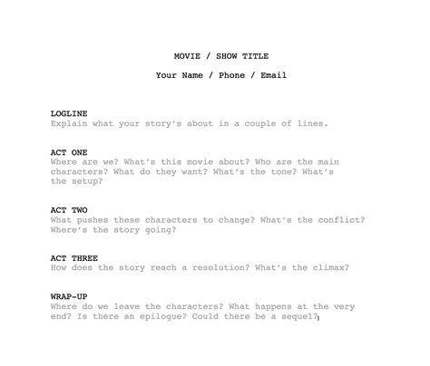 How to Write a Film Treatment (Step-by-Step Guide with Template) | Boords