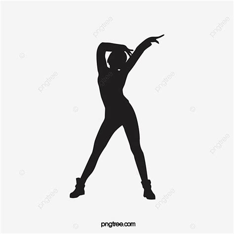 Swing Dance Silhouette PNG Images, Silhouette Female Dance Moves Swing, Dance Clipart, Fitness ...