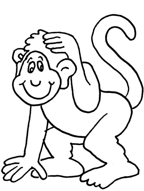 صور تلوين قرد (Monkey coloring pictures)