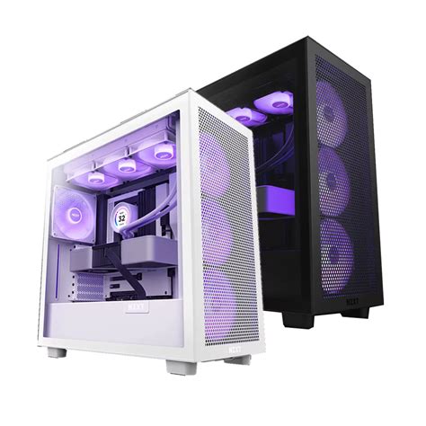 NZXT H7 Flow RGB (2023) ATX Mid Tower PC Gaming Case Black | White ...