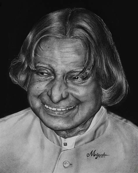 Portrait of A.P.J Abdul Kalam Drawing by Mriganka Bordoloi - Fine Art America