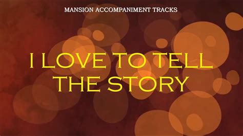 "I Love To Tell The Story" - Church Hymn - Southern Gospel lyric video - YouTube