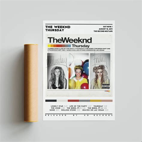 The Weeknd Thursday FM Album Poster Album Cover Poster