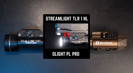 Streamlight TLR 1 HL VS Olight PL Pro Valkyrie [Side By Side Comparison]