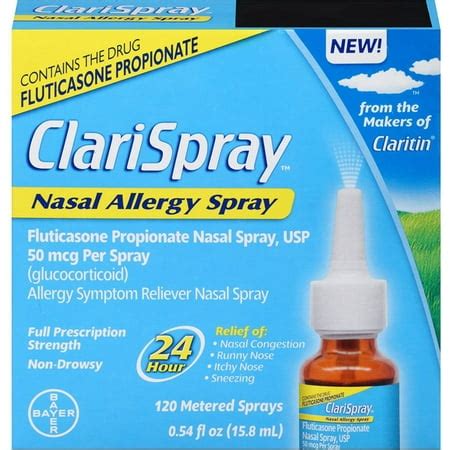 CLARITIN ClariSpray Nasal Allergy Spray 0.54 oz (Pack of 6) - Walmart ...