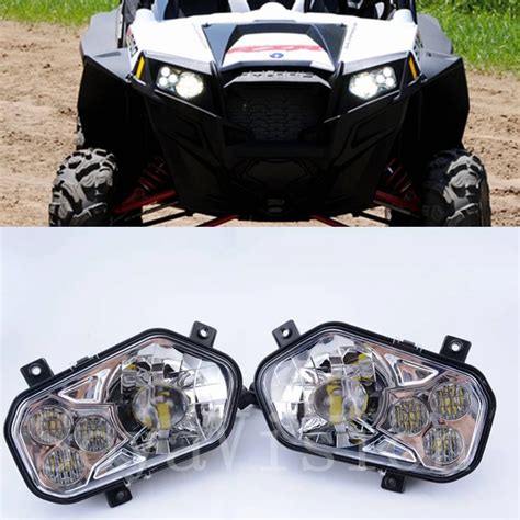 ATV Accessories Led Lights Atv Headlights Polaris RZR XP 900 New LED ...