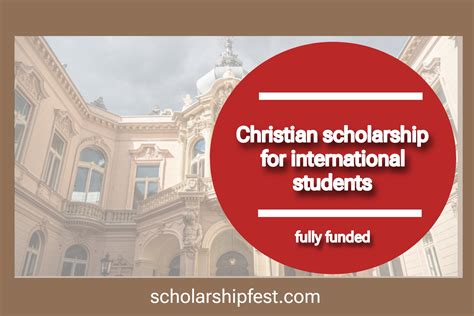 Christian Scholarships For International Students