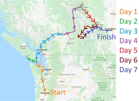 western canada road trip map | The Nature Seeker