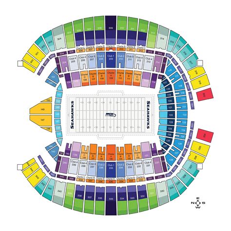 Lumen Field Seating Chart - Seating plans of Sport arenas around the World