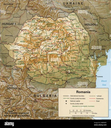 Archival romania map hi-res stock photography and images - Alamy