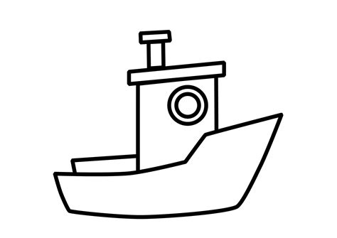 Coloriage Bateau / Navire #137494 (Transport) – Dessin à colorier – Coloriages à Imprimer Gratuits