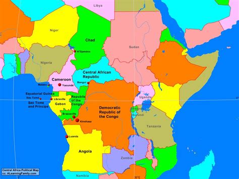 Political Map Of Central Africa