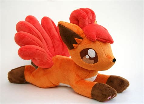 Laying Vulpix Plush by Yukamina-Plushies on DeviantArt