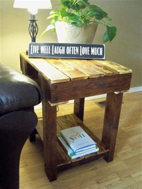 Appreciating Ideas for a perfect Pallet end table - 101 Pallets