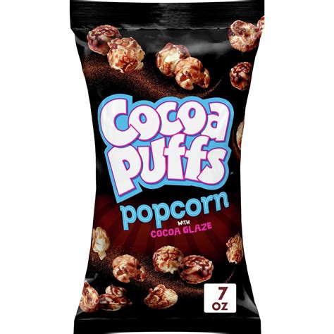 Cocoa Puffs Popcorn Snack with Cocoa Glaze, Chocolate Popcorn, 7 oz - Walmart.com