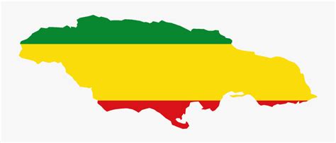 Jamaica Outline Map Flag , Free Transparent Clipart - ClipartKey