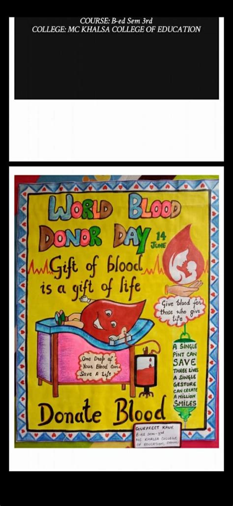 POSTER COMPETITION WORLD BLOOD DONOR DAY - SRM Ramapuram | SRMIST Ramapuram