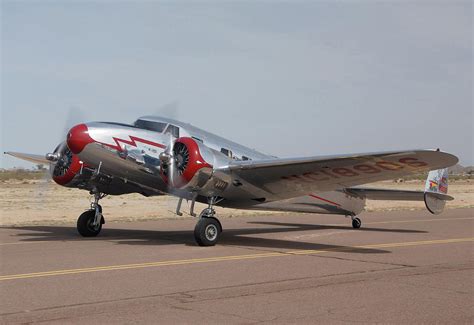 Lockheed 12a Electra Junior Nc18906casa Grande Airport Arizona March 5 2011 Photograph by Brian ...