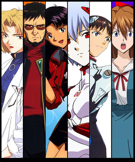 Retro Neon Genesis Evangelion Characters Anime Gifts For Fans Drawing by Lotus Leafal | Fine Art ...