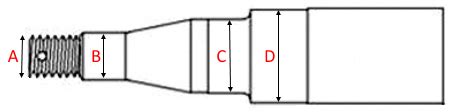 Trailer Stub Axle - 39mm Round (A-Type) 10 Inch - Adelaide Trailer Shop