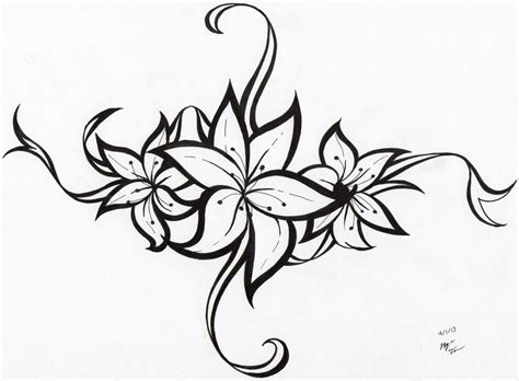 Flower Tribal ~ easy drawing cool