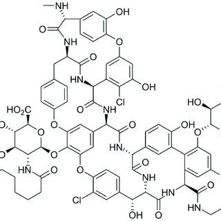 Depiction of the chemical structure of dalbavancin. | Download ...