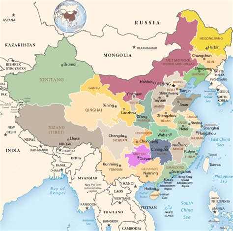 Political Map of China