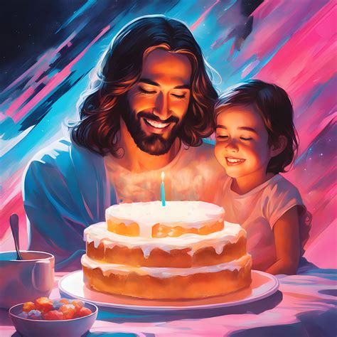 Download Little Girl Birthday Celebration Jesus Royalty-Free Stock ...