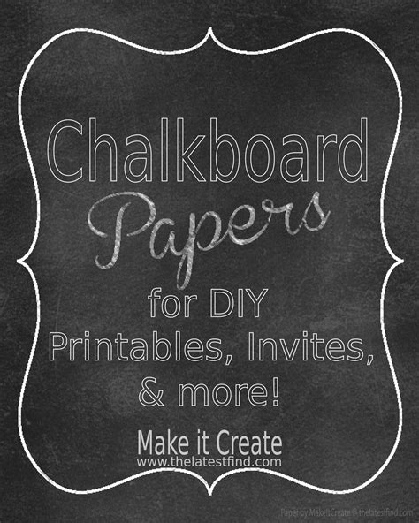 3 Best Images of Free Printable Chalkboard Template - Blank Chalkboard Free Printables, Free ...