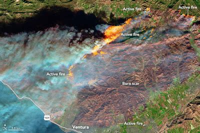 Live Map of Ventura Thomas Fires Near Oil & Gas Drilling