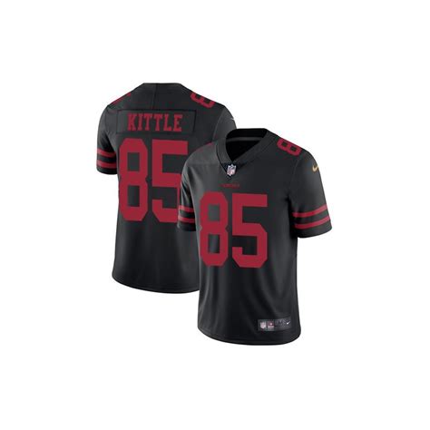 Limited Men's George Kittle Black Alternate Jersey - #85 Football San Francisco 49ers Vapor ...