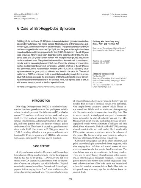 (PDF) A case of Birt-Hogg- Dubé syndrome