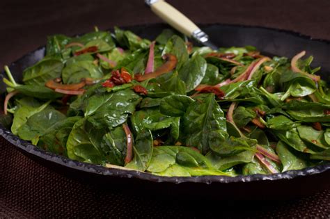 Warm Spinach Salad with Mushrooms and Sun Dried Tomatoes - Ellie Krieger