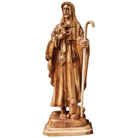 Jesus Christ the Good Shepherd statue carvings