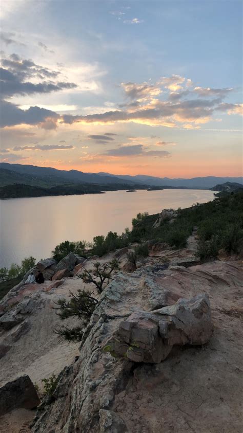 Sunset at Horsetooth Reservoir Fort Collins CO #hiking #camping #outdoors #nature #travel # ...