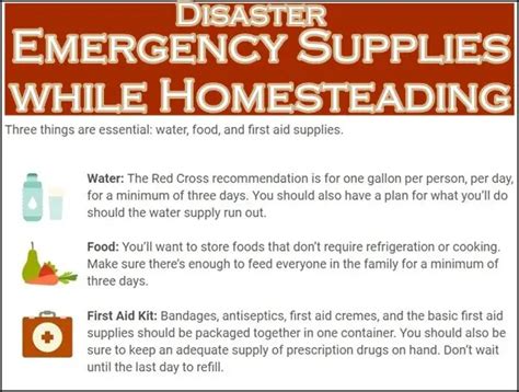 Disaster Emergency Supplies while Homesteading - The Homestead Survival