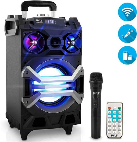 Pyle 500 Watt Outdoor Portable BT Connectivity Karaoke Speaker System - PA Stere - Walmart.com ...