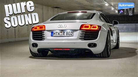 Audi R8 V8 (430hp) - pure SOUND (60FPS) - YouTube