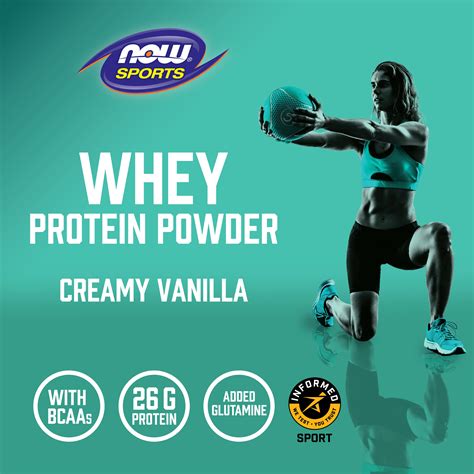 NOW Foods, Whey Protein Powder, Creamy Vanilla, 2 lbs (907 g)