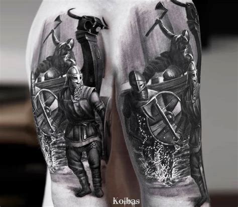 Vikings tattoo by Alexander Kolbasov | Photo 21857