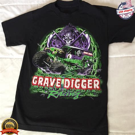 Vintage Grave Digger Shirt Monster Truck Racing Shirt Unisex | Etsy