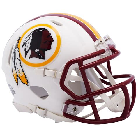 Washington Redskins White Matte Speed Mini Helmet New In Box 25508 ...