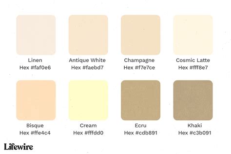 Shades Of Beige Color Names Hex Rgb Cmyk Codes In | My XXX Hot Girl