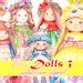 Tilda Doll Watercolor Clipart Cute Dolls Clip Art Baby Girl - Etsy