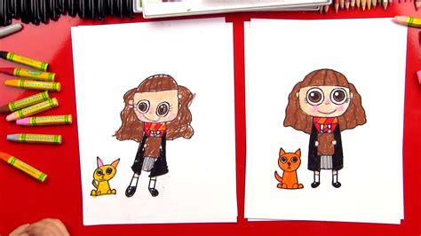 How To Draw Cute Hermione From Harry Potter Chibi Kawaii Easy Steps ...