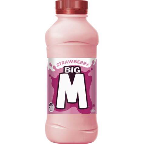 Big M Strawberry Flavoured Milk 500ml - IGA Nathalia